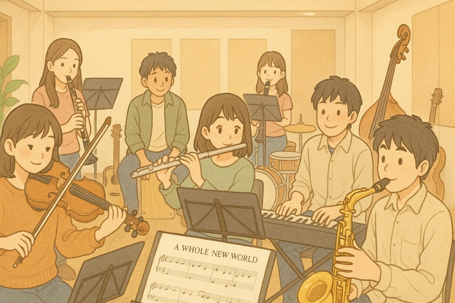 ゆるーく楽しく演奏🎷🎻【管弦楽器練習会🎶✨️】社会人音楽サークル/20代～40代/東京/渋谷