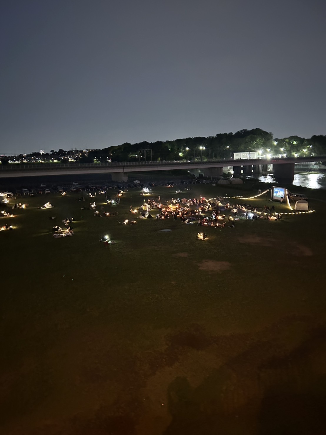 ⭐️特別企画アウトドアナイトシアター🎬［初心者OK]神奈川県武蔵小杉から徒歩10分キャンプ場で焚き火しよう！20代限定のキャンプサークル！　