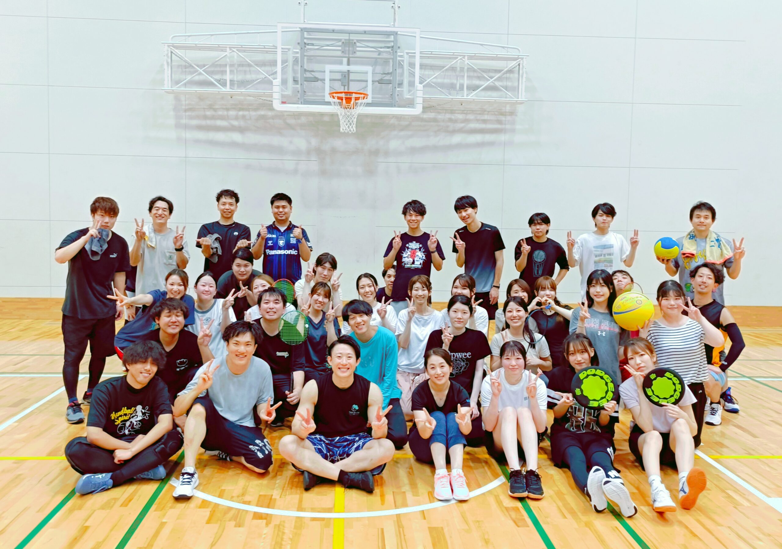 【福岡プレーヌ日記】友達作り×ドッジボール&バドミントン🏸2025/10/05(Sun)