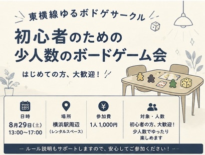 第1回東横線ゆるボドゲ会