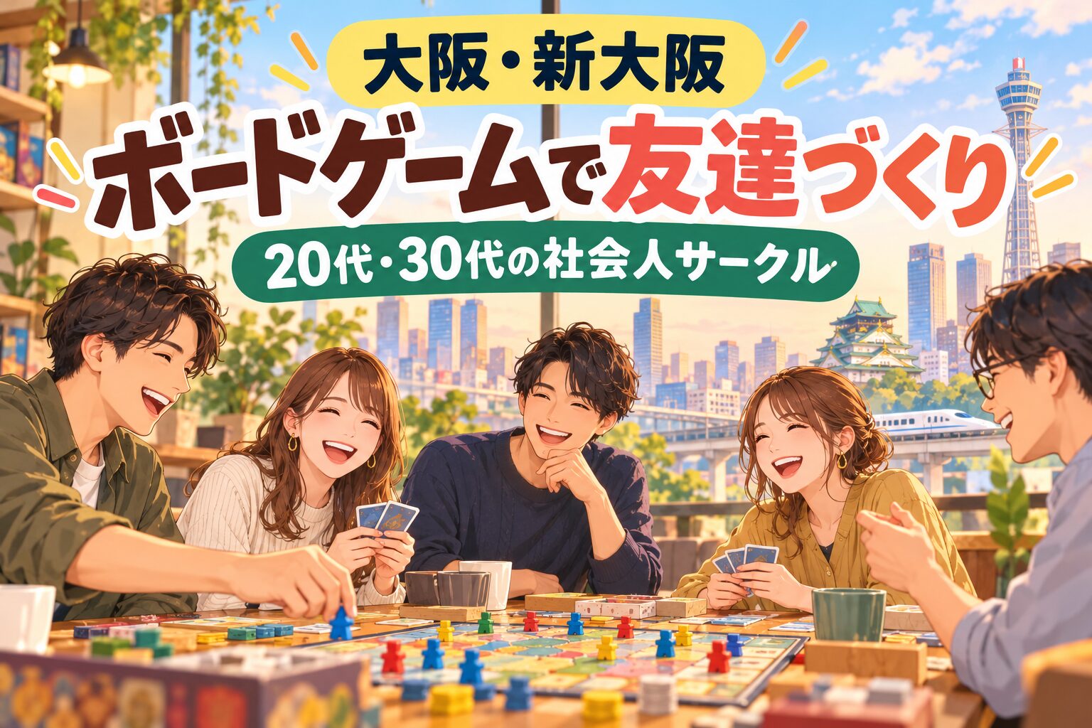大阪・新大阪と名古屋で友達作り｜20代・30代向け社会人ボードゲームサークル